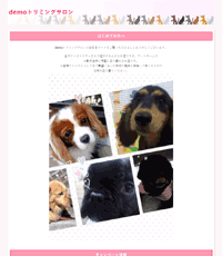 美容・エステのデモサイトPC表示